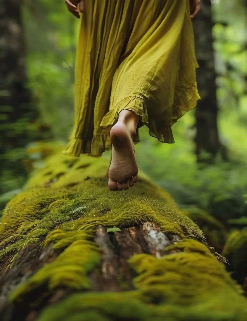 Sunlit forest for nervous system healing