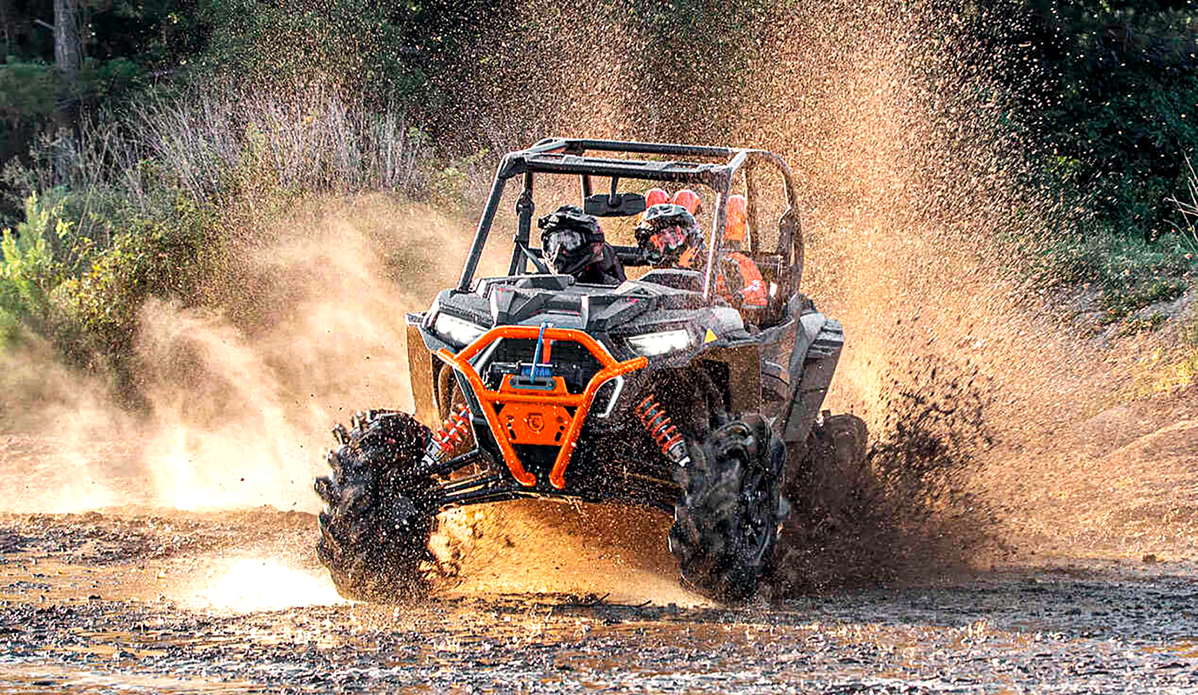 Off-road UTV on rugged terrain